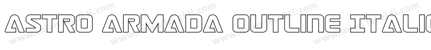 Astro Armada Outline Italic字体转换